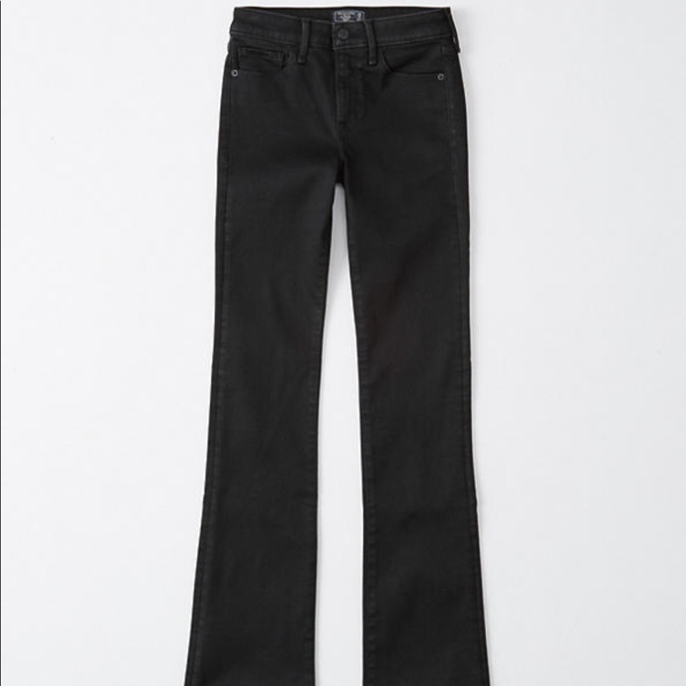 A&F mid rise boot cut jeans